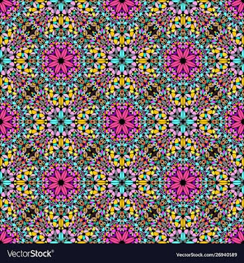 Abstract bohemian oriental gravel ethno pattern vector image