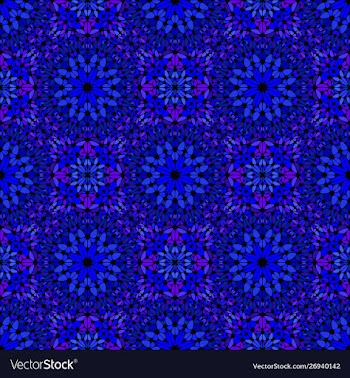 Abstract bohemian oriental seamless glass mosaic vector image