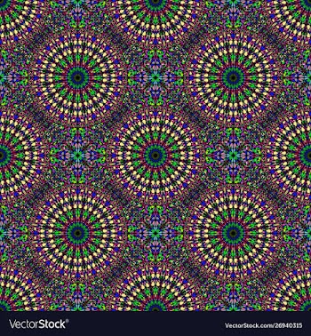 Abstract bohemian seamless mandala pattern vector image