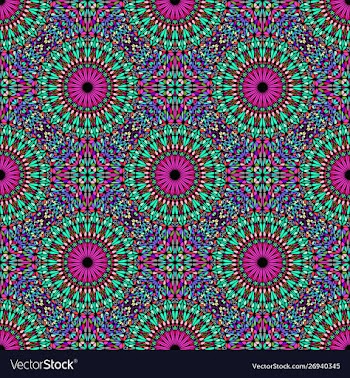 Abstract bohemian seamless mandala pattern vector image