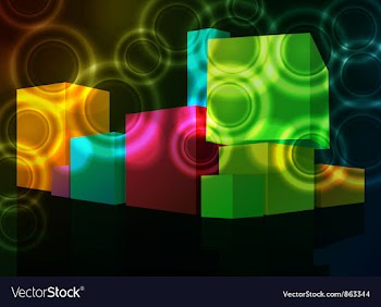 Abstract bokeh background vector image