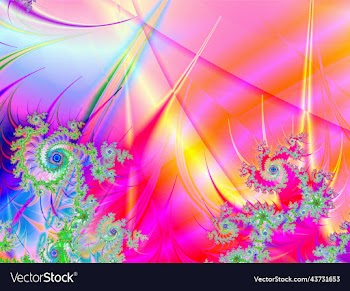 abstract bright multicolor linear pattern color