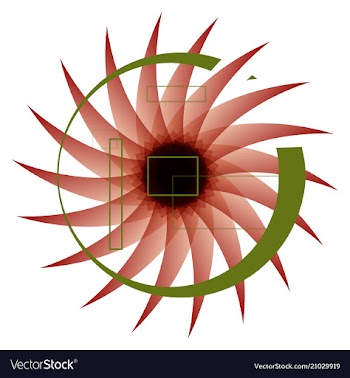 Abstract bright technology circles background vector image