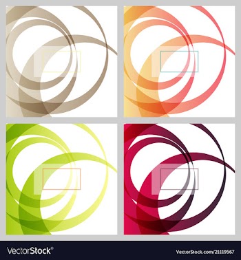 Abstract bright technology circles background vector image