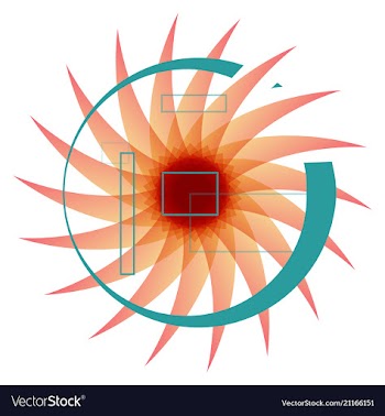 Abstract bright technology circles background vector image