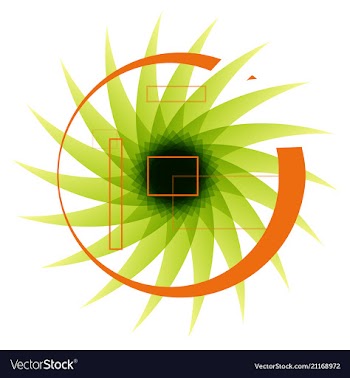Abstract bright technology circles background vector image