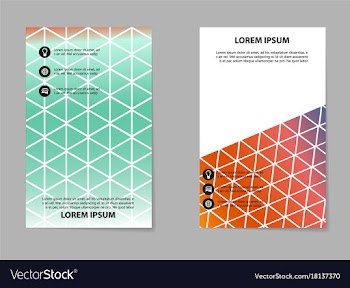 Abstract brochure composition in business style vector image