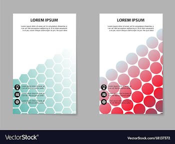 Abstract brochure composition in business style vector image
