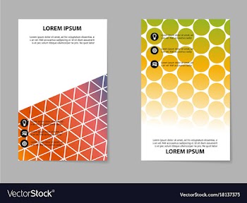 Abstract brochure composition in business style vector image