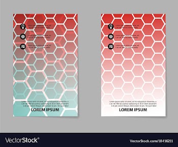 Abstract brochure composition in business style vector image