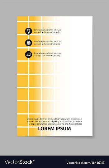 Abstract brochure composition in business style vector image