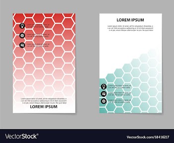 Abstract brochure composition in business style vector image