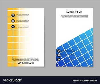 Abstract brochure composition in business style vector image