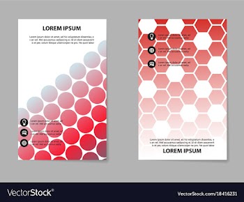 Abstract brochure composition in business style vector image