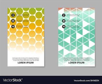 Abstract brochure composition in business style vector image