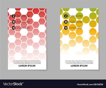 Abstract brochure composition in business style vector image