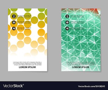 Abstract brochure composition in business style vector image