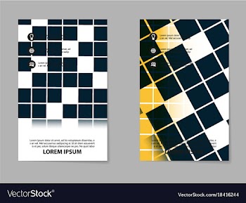 Abstract brochure composition in business style vector image
