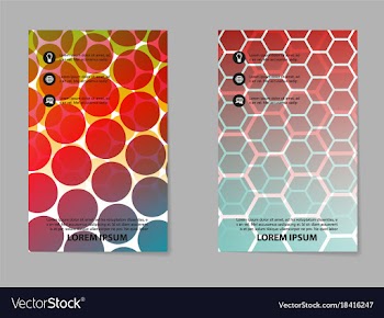 Abstract brochure composition in business style vector image