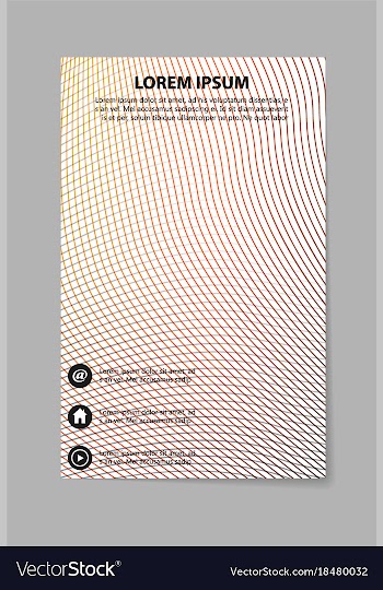 Abstract brochure compositions in business style vector image