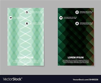 Abstract brochure compositions in business style vector image