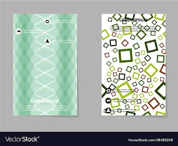 Abstract brochure compositions in business style vector image