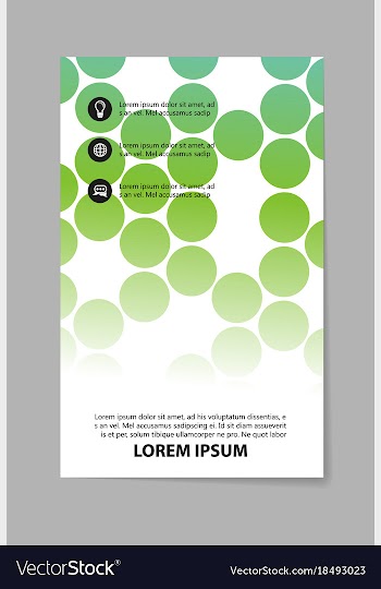 Abstract brochure compositions in business style vector image