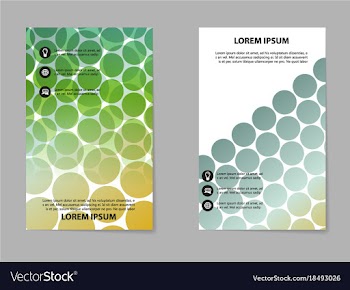 Abstract brochure compositions in business style vector image