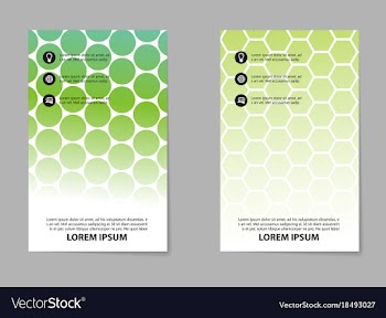 Abstract brochure compositions in business style vector image