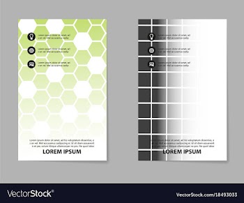 Abstract brochure compositions in business style vector image