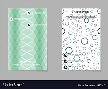 Abstract brochure compositions in business style vector image
