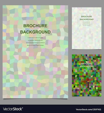 Abstract brochure template design vector image