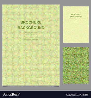 Abstract brochure template design with squares vector image