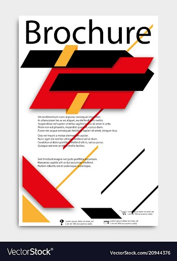Abstract brochure template flyer layout flat vector image