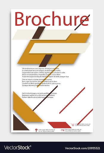 Abstract brochure template flyer layout flat vector image