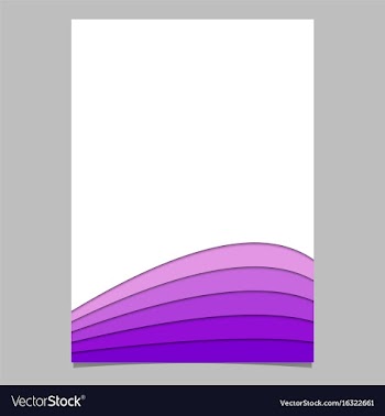 Abstract brochure template from curved stripes vector image