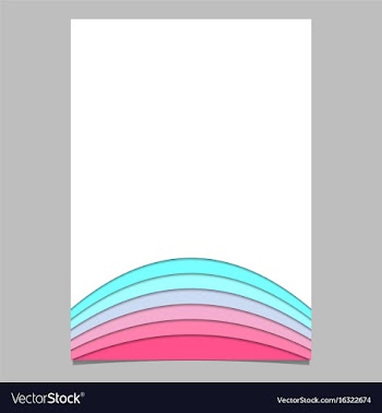 Abstract brochure template from curved stripes vector image