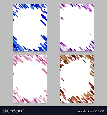 Abstract brochure template set with colored vector image