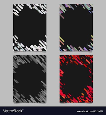 Abstract brochure template set with colored vector image