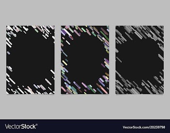 Abstract brochure template set with colored vector image