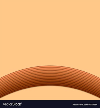 Abstract brown background from curved stripes vector image