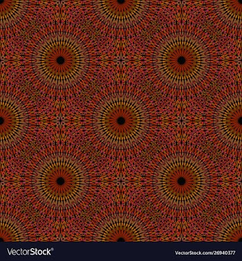 Abstract brown geometrical oriental mandala vector image