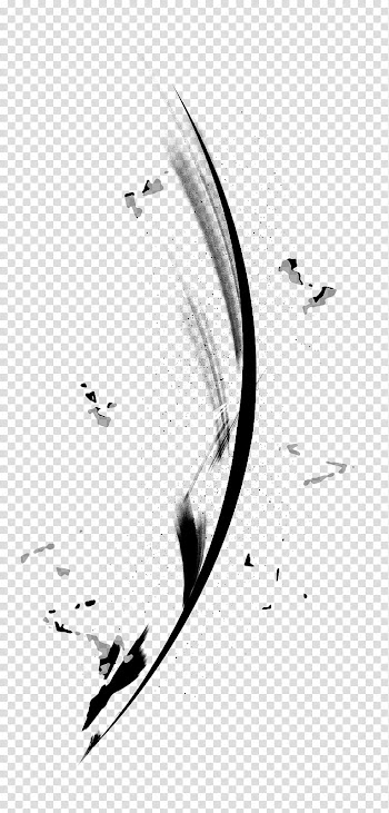 Abstract Brushes Vol , black and white abstract painting transparent background PNG clipart