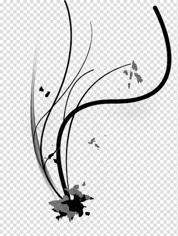 Abstract Brushes Vol , black and white abstract painting transparent background PNG clipart