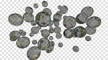Abstract Bubbles, black and green stone lot transparent background PNG clipart