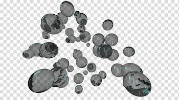 Abstract Bubbles, gray and green bubbles transparent background PNG clipart