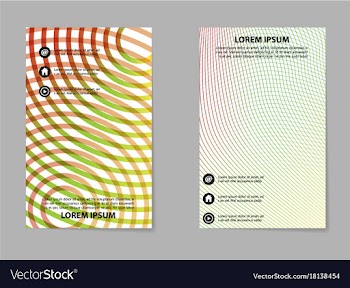 Abstract business brochure compositions in vector image