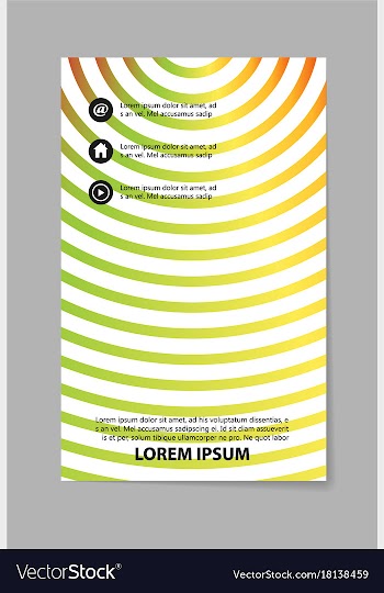 Abstract business brochure compositions in vector image