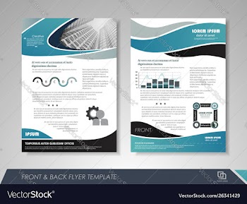 Abstract business brochure vector image