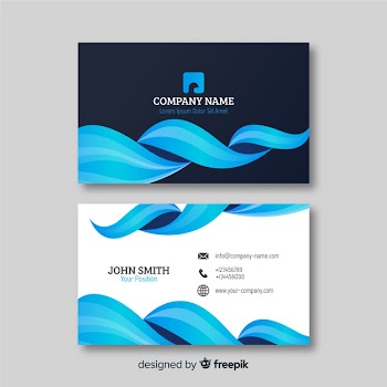 Abstract business card template Free Vector